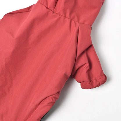 Autumn Winter Pet Dog Waterproof Warm Coat The Dog Face Cotton Hooded Jacket Small Dogs Cat Reflective Pet Clothes Winter Coat