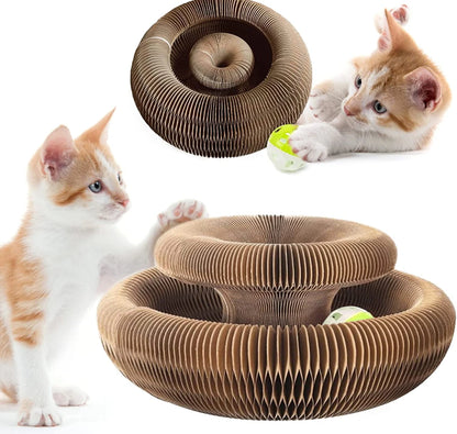 Interactive Tower Cat Toy Turntable Roller Balls Toys for Cats Kitten Teaser Puzzle Track Toy Pets Training Supplies Accessories