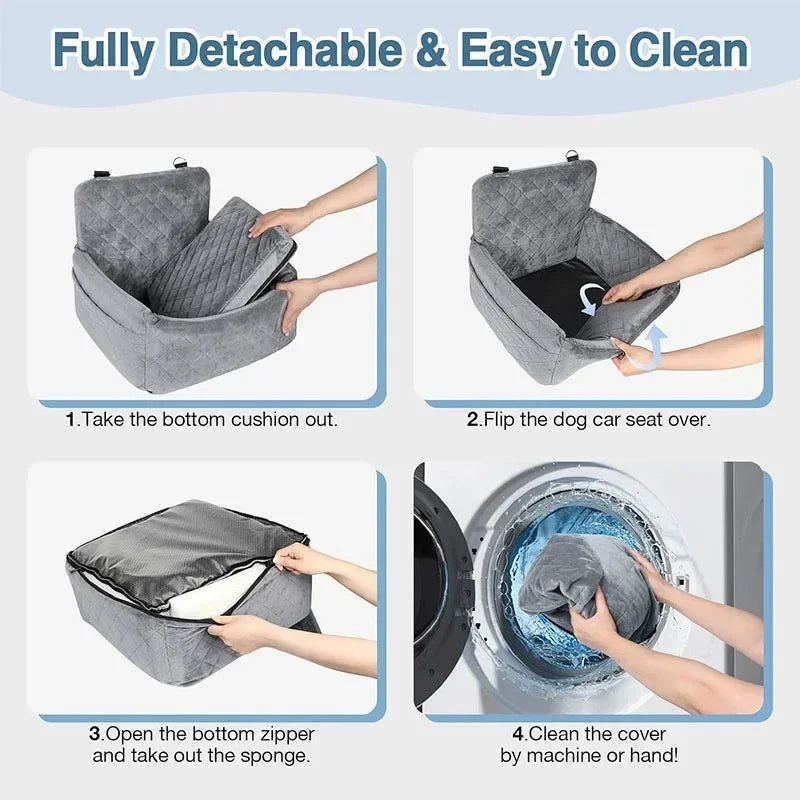 Pet Car Seat Mat – Washable Anti Slip Travel Safety Seat for Dogs and Cats