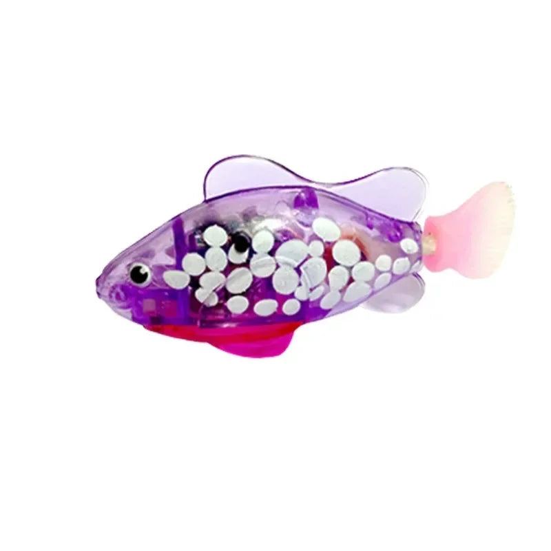 New Cat Toy LED Interactive Swimming Robot Electronic Fish Toys Cute Styling Glowing Simulation Electric Fish Toy Pet Products