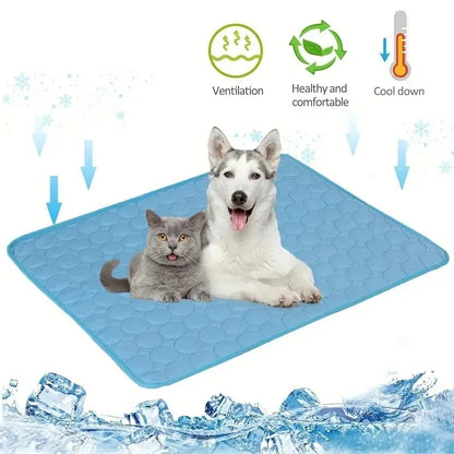 Dog Cooling Mat – Extra Large Summer Cooling Bed for Dogs and Cats Sofa Blanket