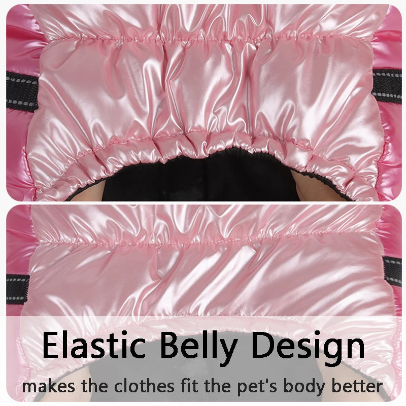 Winter Dog Harness Clothes Waterproof Warm Pet Dog Cotton Coat for Small Large Dogs Jacket French Bulldog Chihuahua Clothing Pug