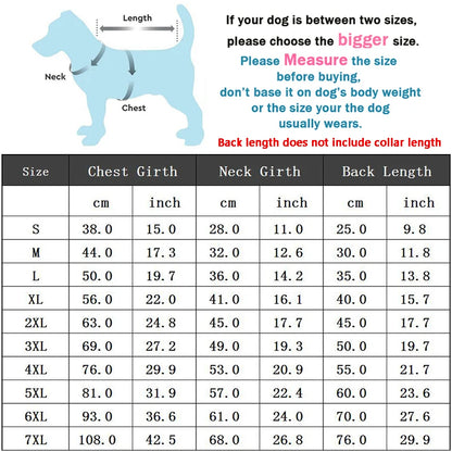 Winter Dog Harness Clothes Waterproof Warm Pet Dog Cotton Coat for Small Large Dogs Jacket French Bulldog Chihuahua Clothing Pug