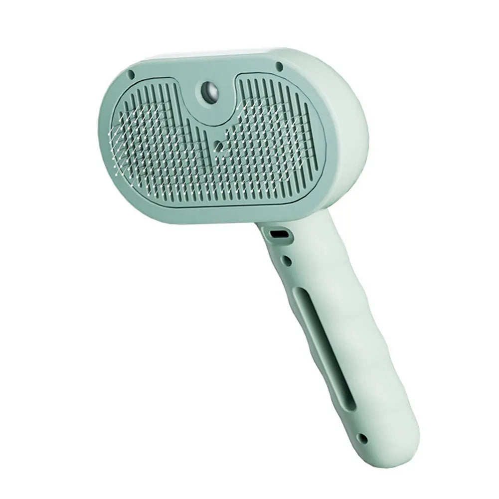 3 in 1 Rechargeable Pet Steam Brush – Self Cleaning Grooming Brush for Cats, Dogs and Small Animals