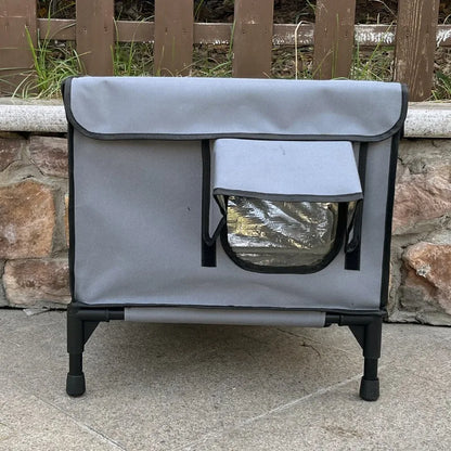 Outdoor Waterproof Cat House Warm Heated Winter Cat House Insulated Outside Foldable Cats Nest Tent Sleeping Extra Large Pet