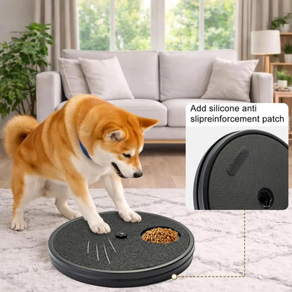 Multifunctional Dog Nail Scratch Pad – Nail Grinder and Interactive Food Dispenser Training Plate Toy
