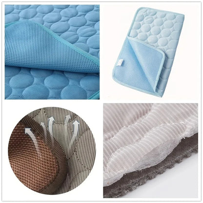 Dog Cooling Mat – Extra Large Summer Cooling Bed for Dogs and Cats Sofa Blanket