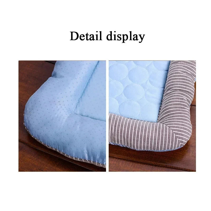 Cooling Pet Mat – Breathable Ice Silk Summer Bed for Dogs, Cats, Puppies and Kittens
