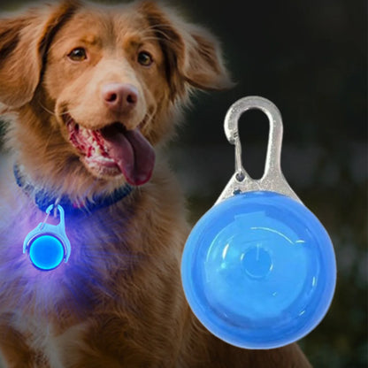 LED Glow Dog Collar Pendant – Light Up Night Safety Accessory for Dogs and Cats