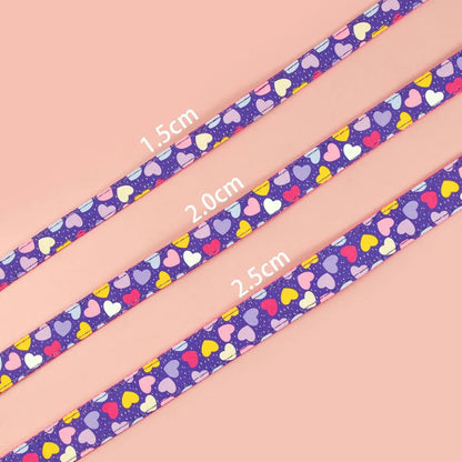 Valentine's Day and New Year Gifts for Dog Lovely Pet Traction Rope Double-Sided Printing Pet Dog And Cat