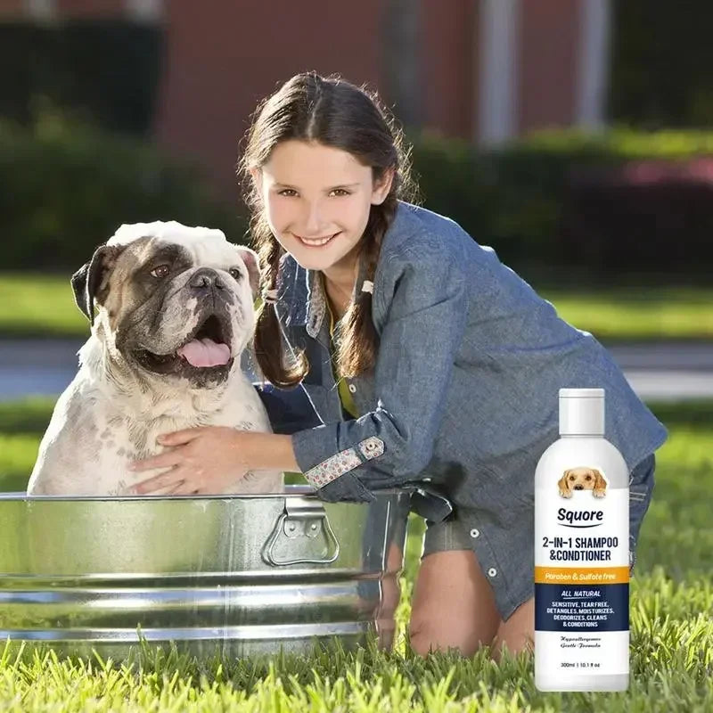2 in 1 Puppy Shampoo & Conditioner – Natural Moisturizing Pet Shampoo for Sensitive Skin