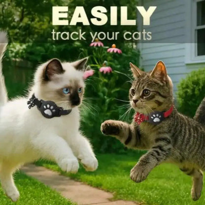 Reflective Pet Collar with AirTag Holder – Waterproof Adjustable GPS Tracker for Cats and Dogs