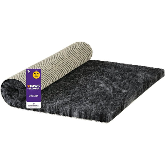 Ultra Soft Fleecy Pet Mat – Quick Dry Non Slip Vet Bedding for Dogs, Puppies and Cats