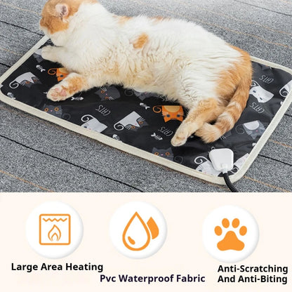 Winter Pet Heating Blanket Temperature Warm Cat Dog Mattress Indoor Heating Pad Pet Supplies USB heating pad