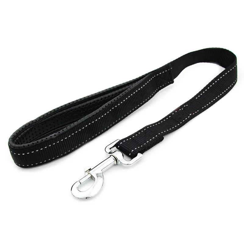 Dog Leash Reflective Short Dogs Leash Nylon Rope Pet Chain Soft Handle Waterproof Leash for Dog Walking Traction Pet Accessories