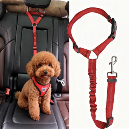 New Solid Two-in-one Dog Harness Leash Pet Car Seat Belt BackSeat Safety Belt Adjustable for Kitten Dogs Collar Pet Accessories