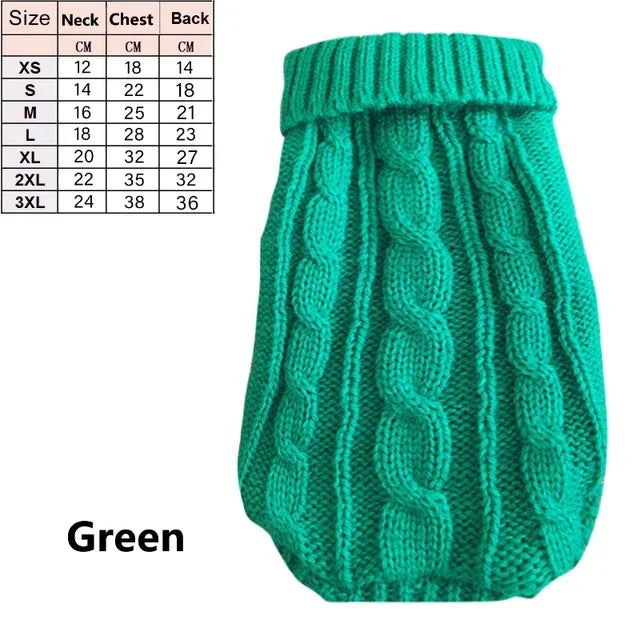 Dog Winter Clothes Knitted Pet Clothes For Small Medium Dogs Chihuahua Puppy Pet Sweater Yorkshire Pure Dog Sweater Ropa Perro